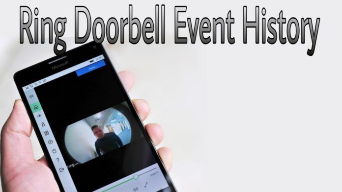 Ring Doorbell Event History