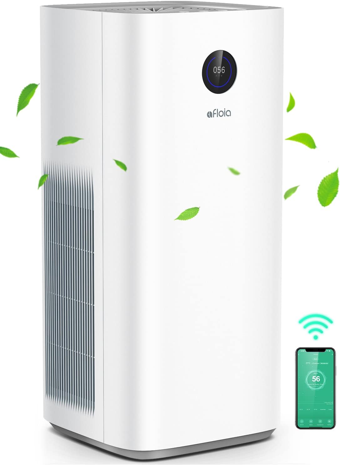 The air purifier can remove 99.9% of particles