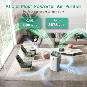 The air purifier is ideal for large rooms